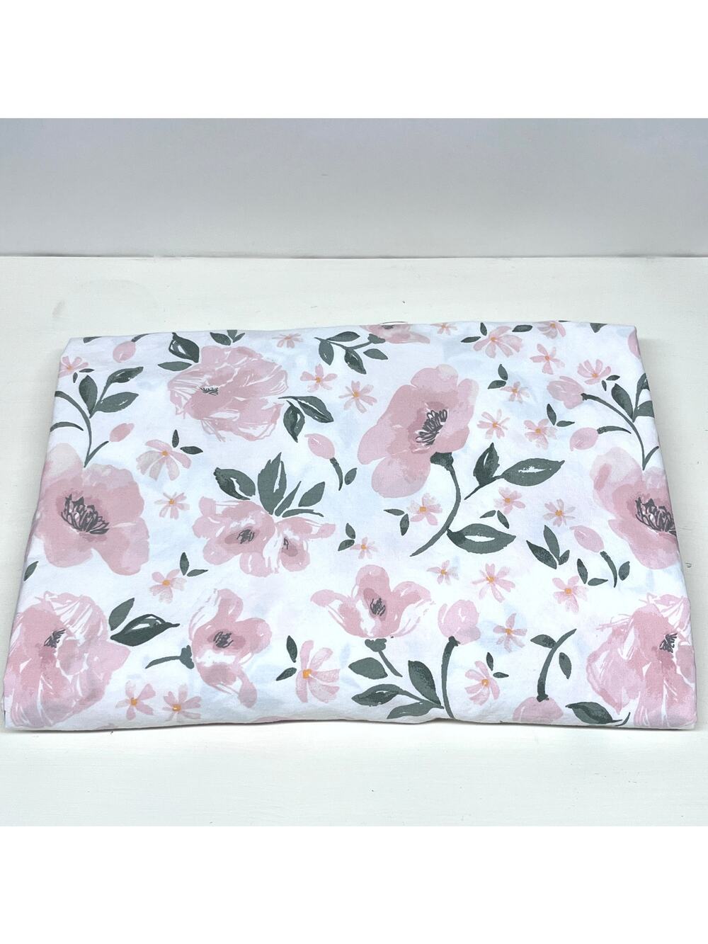 Pottery Barn Kids Meredith Allover Floral Organic Fitted Crib Sheet